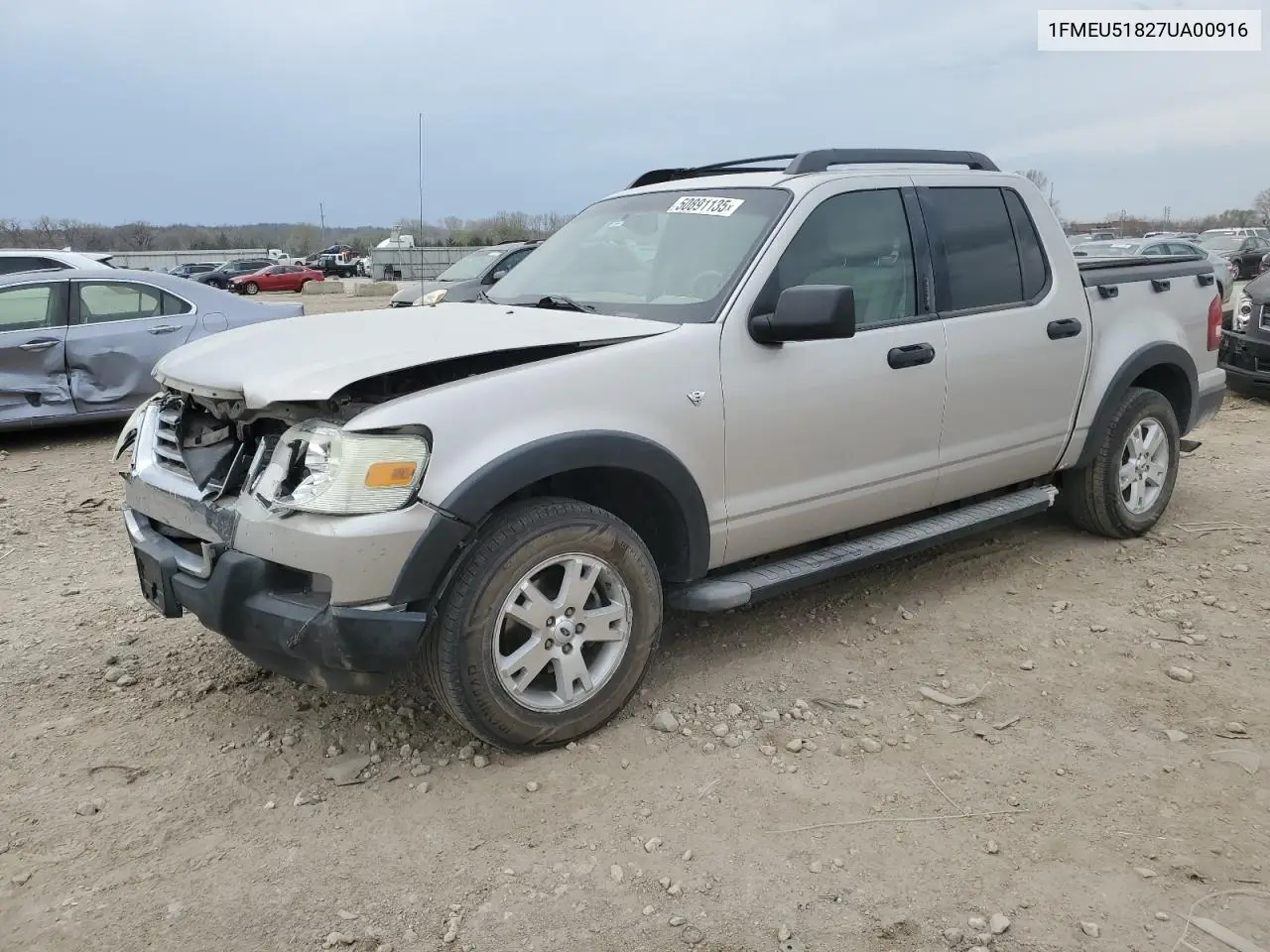 2007 Ford Explorer Sport Trac Xlt VIN: 1FMEU51827UA00916 Lot: 50891135
