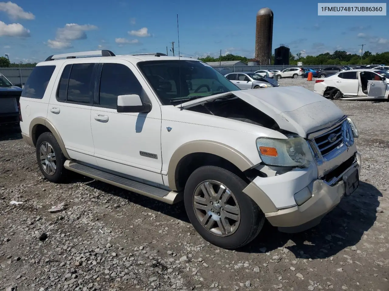 2007 Ford Explorer Eddie Bauer VIN: 1FMEU74817UB86360 Lot: 55839065