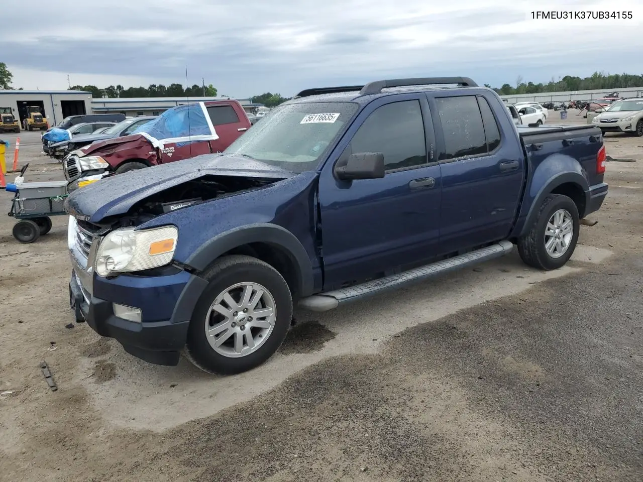 2007 Ford Explorer Sport Trac Xlt VIN: 1FMEU31K37UB34155 Lot: 56116635