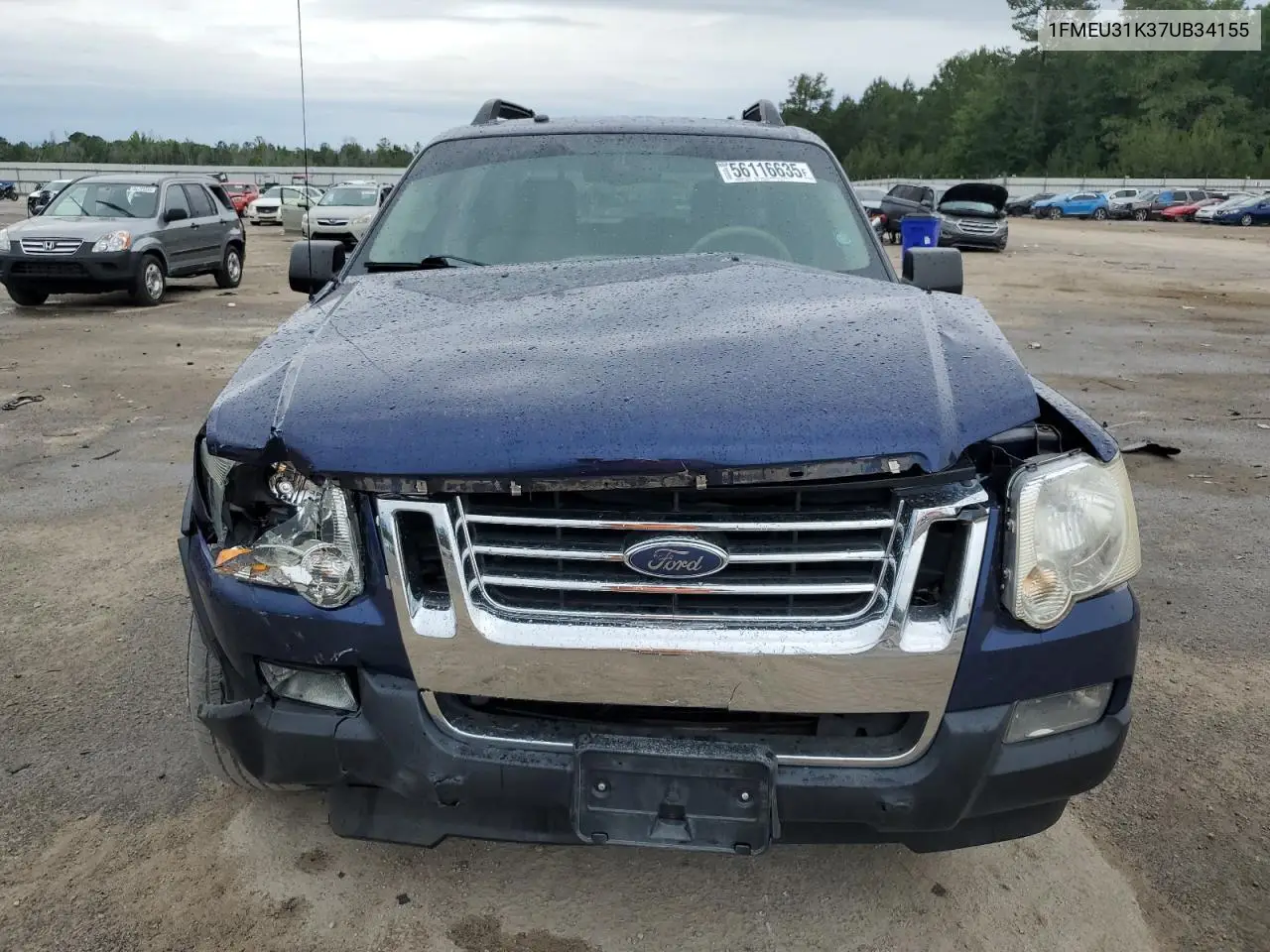 2007 Ford Explorer Sport Trac Xlt VIN: 1FMEU31K37UB34155 Lot: 56116635