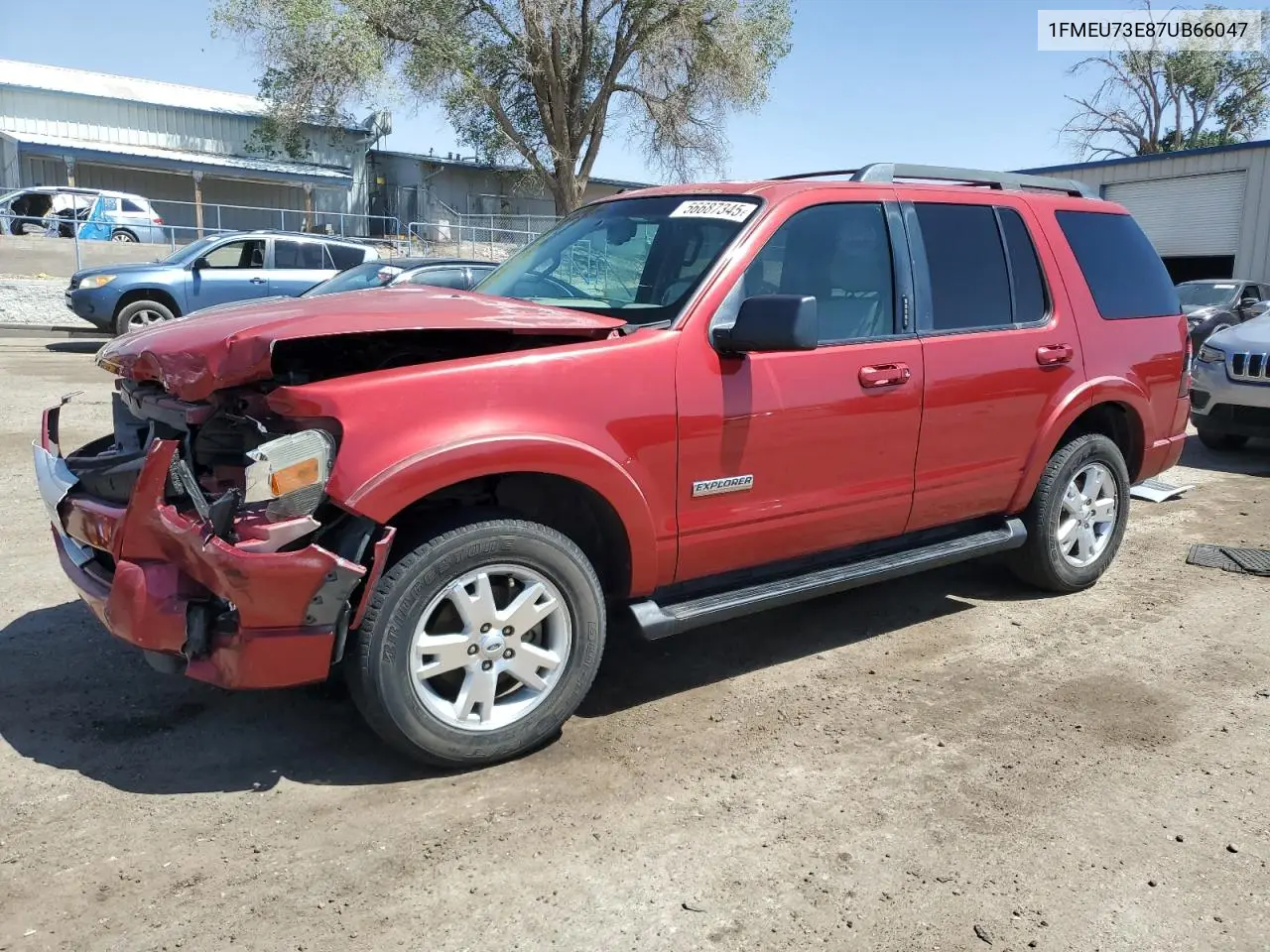 2007 Ford Explorer Xlt VIN: 1FMEU73E87UB66047 Lot: 56687345