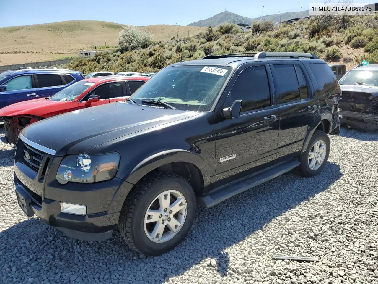 2007 Ford Explorer Xlt VIN: 1FMEU73E47UB62075 Lot: 61395685