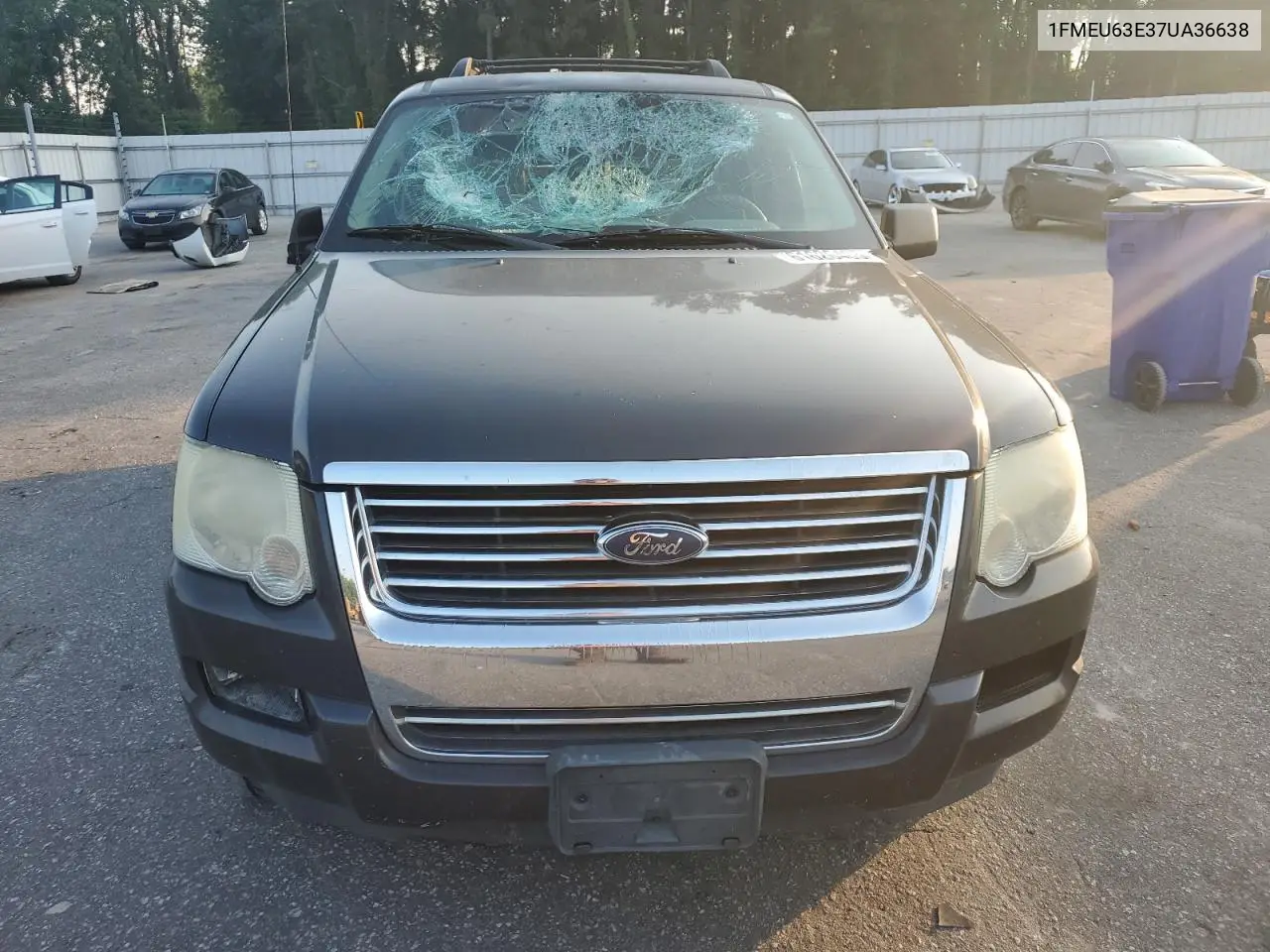 2007 Ford Explorer Xlt VIN: 1FMEU63E37UA36638 Lot: 61626405
