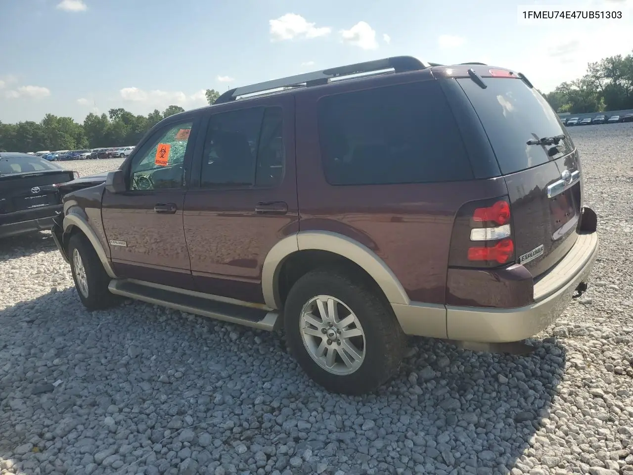 2007 Ford Explorer Eddie Bauer VIN: 1FMEU74E47UB51303 Lot: 61835765