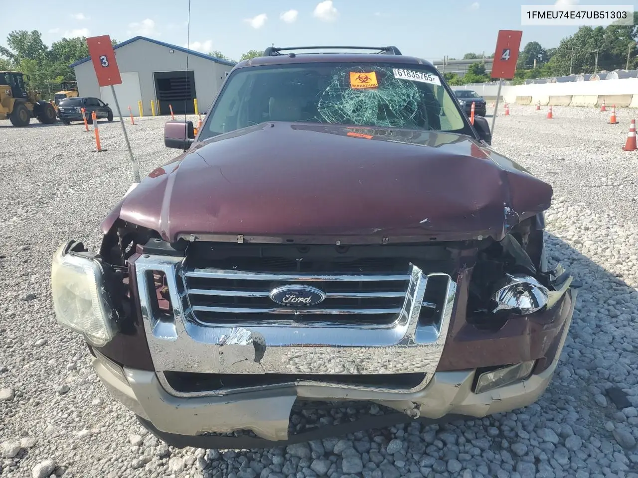 2007 Ford Explorer Eddie Bauer VIN: 1FMEU74E47UB51303 Lot: 61835765