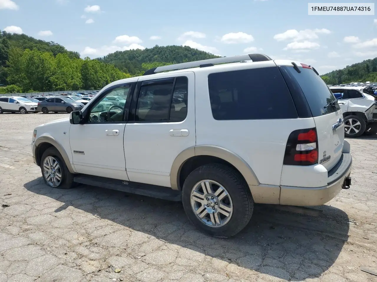 2007 Ford Explorer Eddie Bauer VIN: 1FMEU74887UA74316 Lot: 61855365