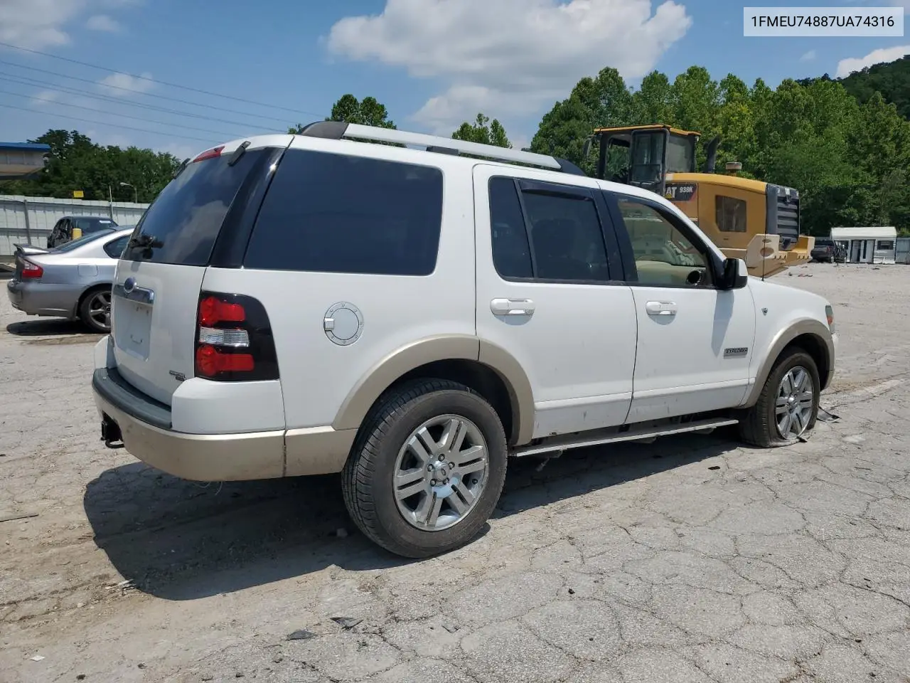 2007 Ford Explorer Eddie Bauer VIN: 1FMEU74887UA74316 Lot: 61855365
