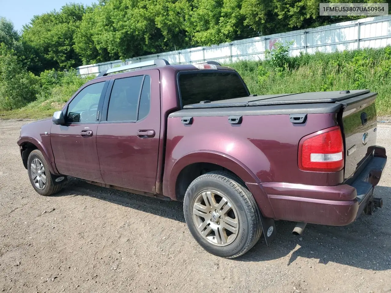 2007 Ford Explorer Sport Trac Limited VIN: 1FMEU53807UA50954 Lot: 62001635