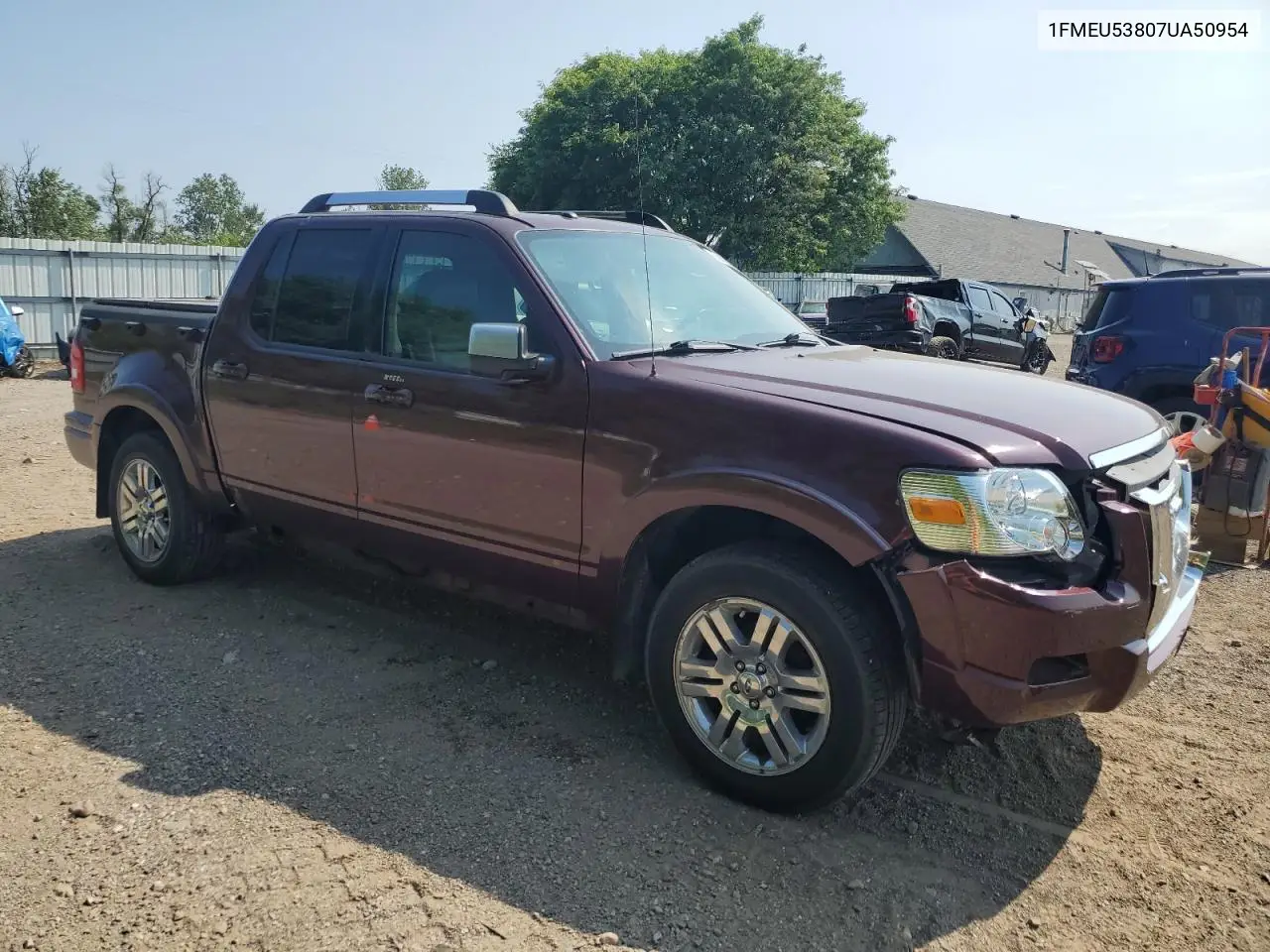 2007 Ford Explorer Sport Trac Limited VIN: 1FMEU53807UA50954 Lot: 62001635