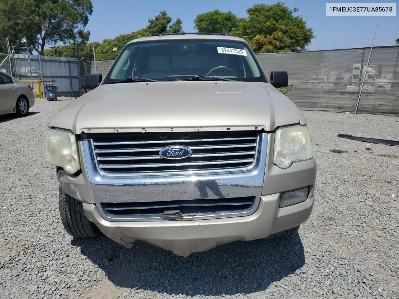 2007 Ford Explorer Xlt VIN: 1FMEU63E77UA85678 Lot: 62417535