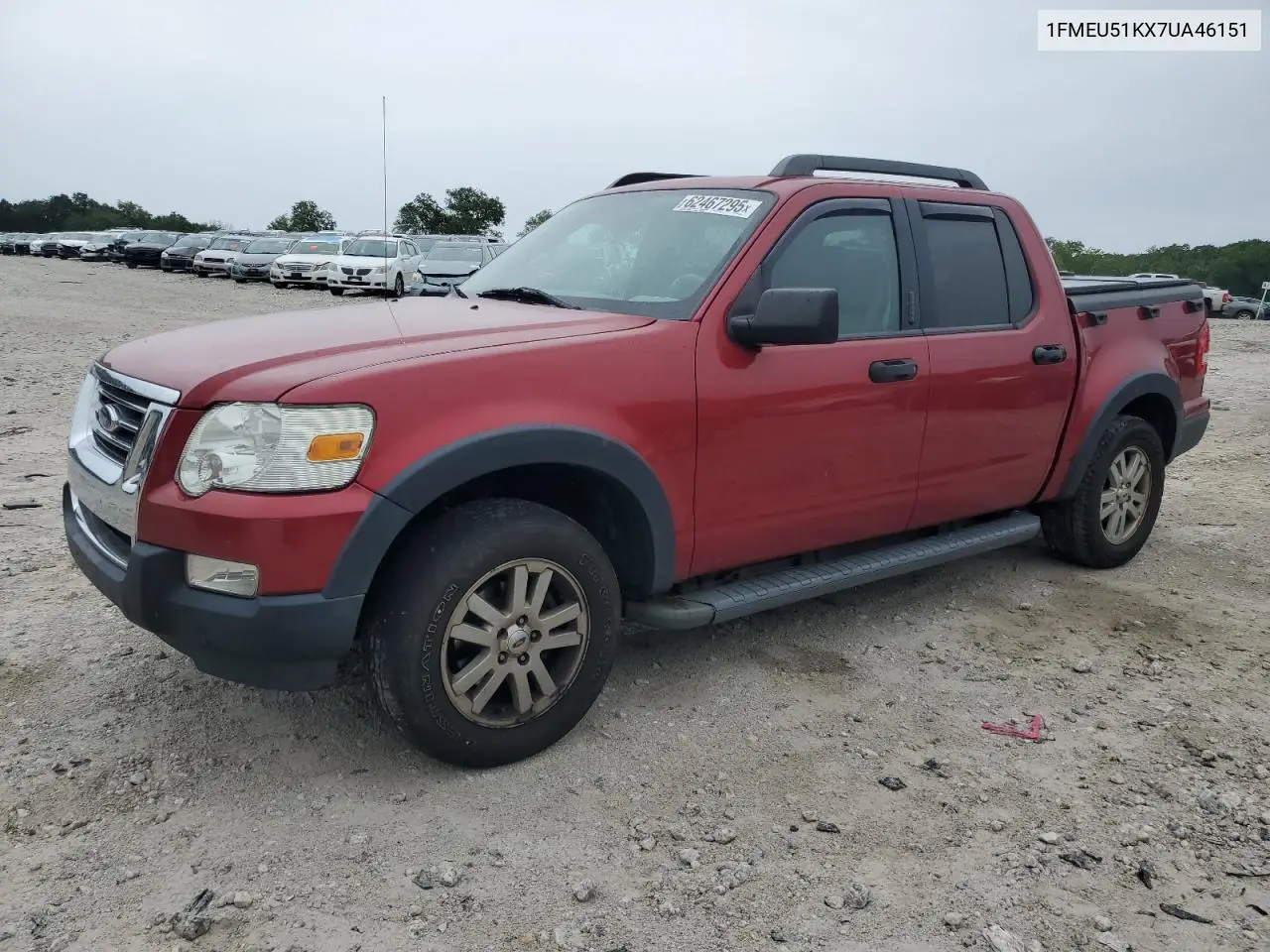 2007 Ford Explorer Sport Trac Xlt VIN: 1FMEU51KX7UA46151 Lot: 62467295