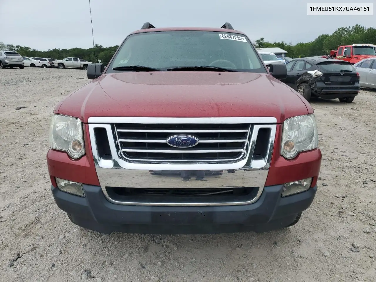 2007 Ford Explorer Sport Trac Xlt VIN: 1FMEU51KX7UA46151 Lot: 62467295