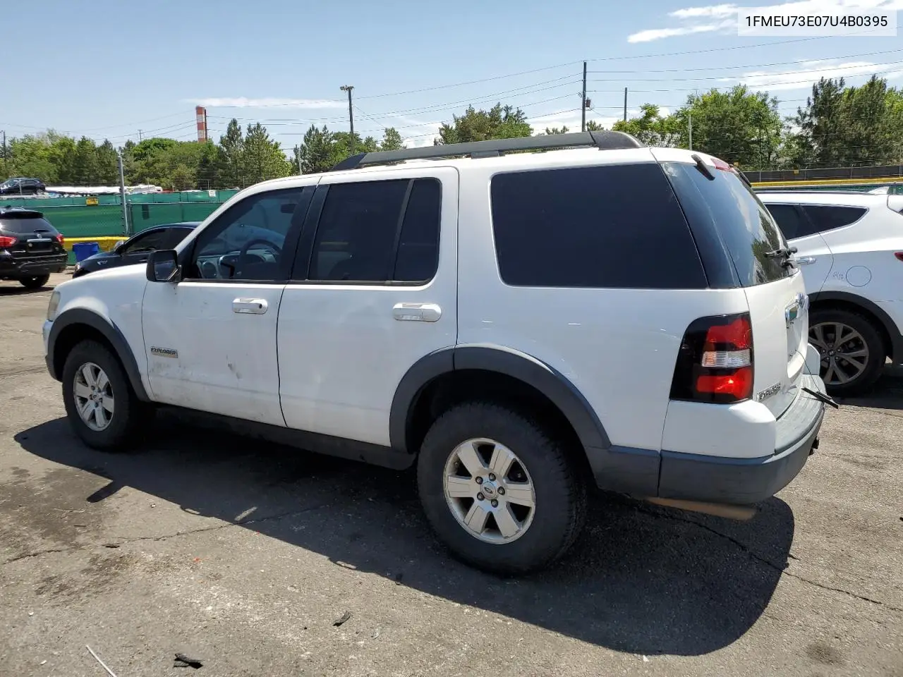 2007 Ford Explorer Xlt VIN: 1FMEU73E07U4B0395 Lot: 62706665