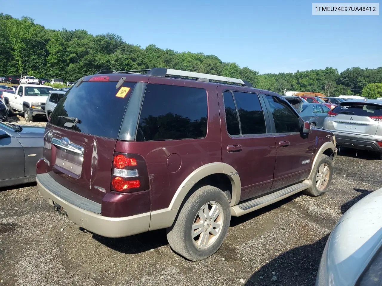 2007 Ford Explorer Eddie Bauer VIN: 1FMEU74E97UA48412 Lot: 64418085