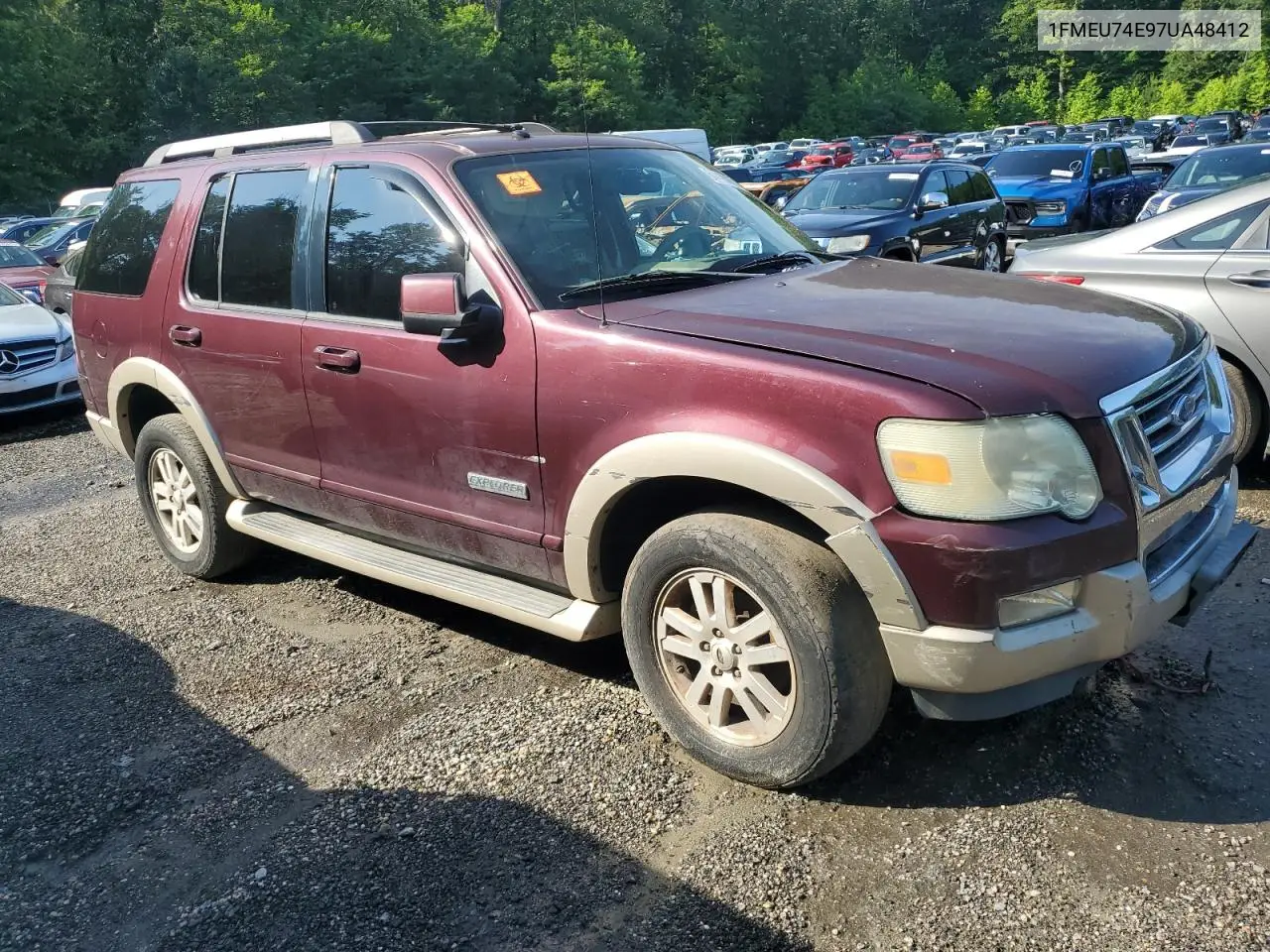 2007 Ford Explorer Eddie Bauer VIN: 1FMEU74E97UA48412 Lot: 64418085