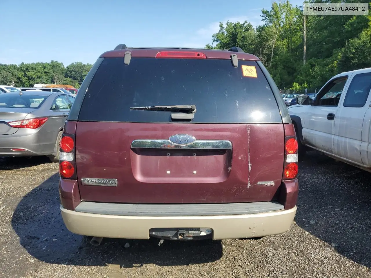 2007 Ford Explorer Eddie Bauer VIN: 1FMEU74E97UA48412 Lot: 64418085