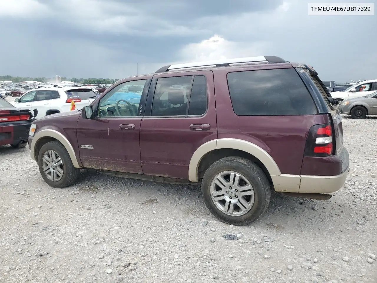 2007 Ford Explorer Eddie Bauer VIN: 1FMEU74E67UB17329 Lot: 64646265