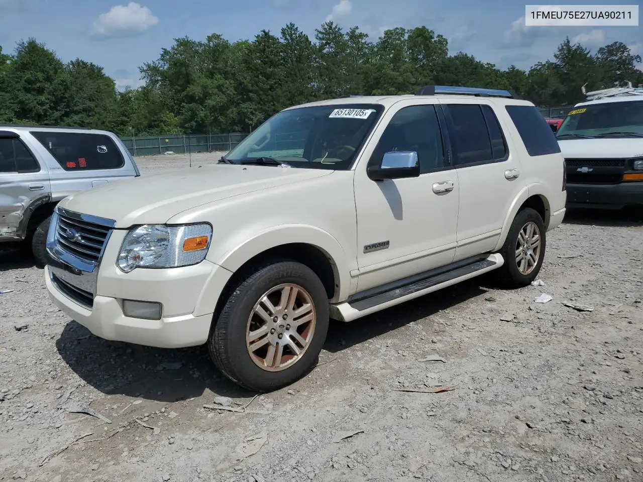 2007 Ford Explorer Limited VIN: 1FMEU75E27UA90211 Lot: 65130105