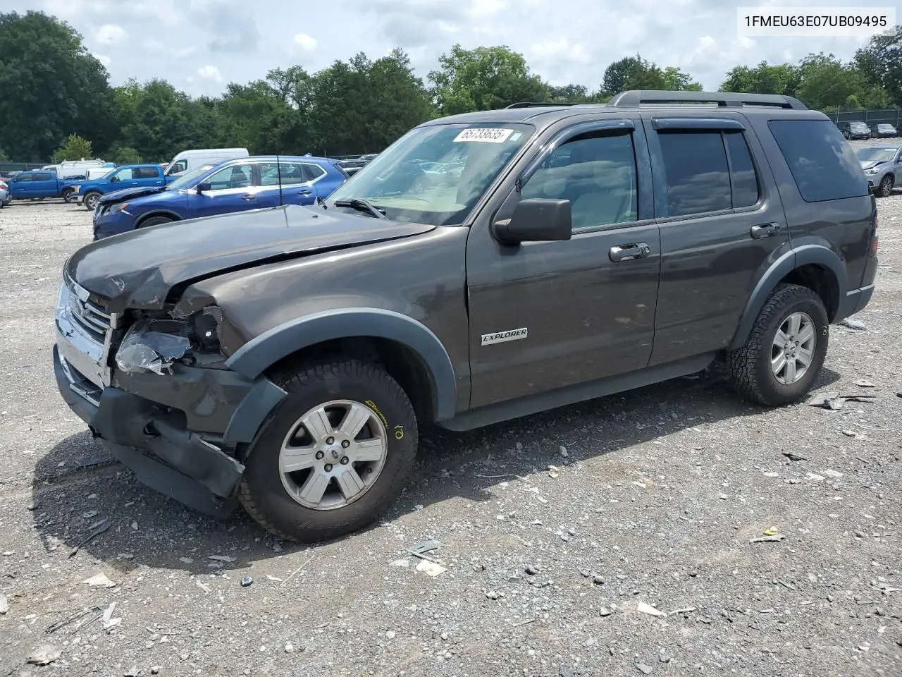 2007 Ford Explorer Xlt VIN: 1FMEU63E07UB09495 Lot: 65733635