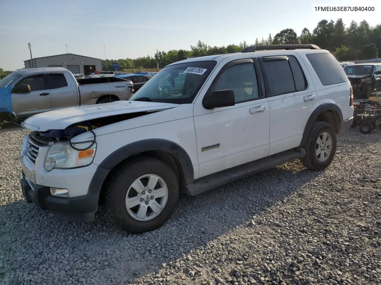 2007 Ford Explorer Xlt VIN: 1FMEU63E87UB40400 Lot: 65801265