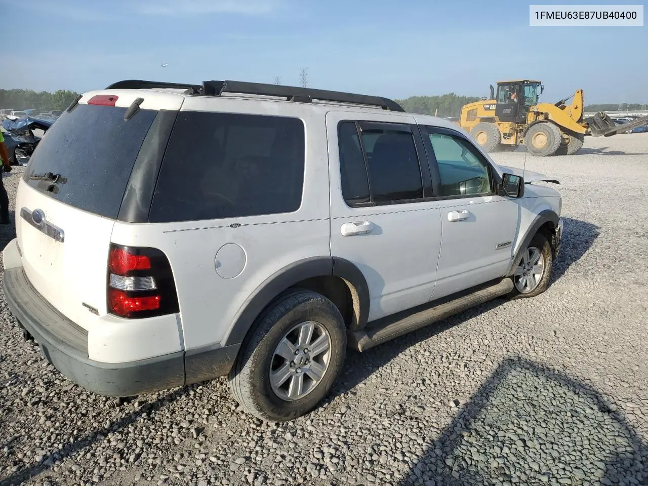2007 Ford Explorer Xlt VIN: 1FMEU63E87UB40400 Lot: 65801265