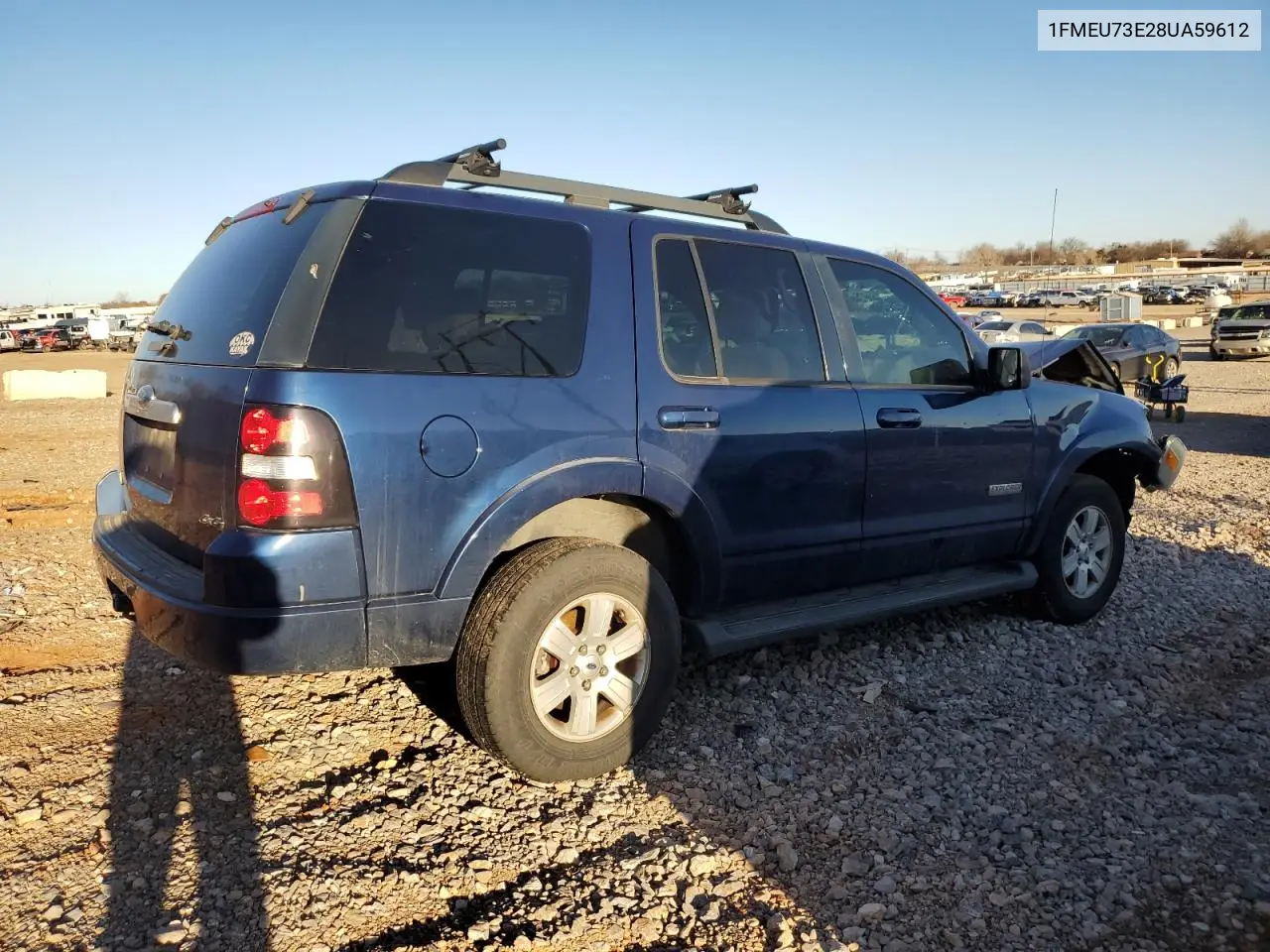 2008 Ford Explorer Xlt VIN: 1FMEU73E28UA59612 Lot: 48139265