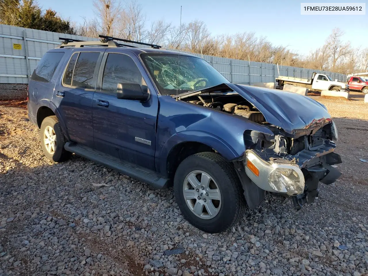 2008 Ford Explorer Xlt VIN: 1FMEU73E28UA59612 Lot: 48139265
