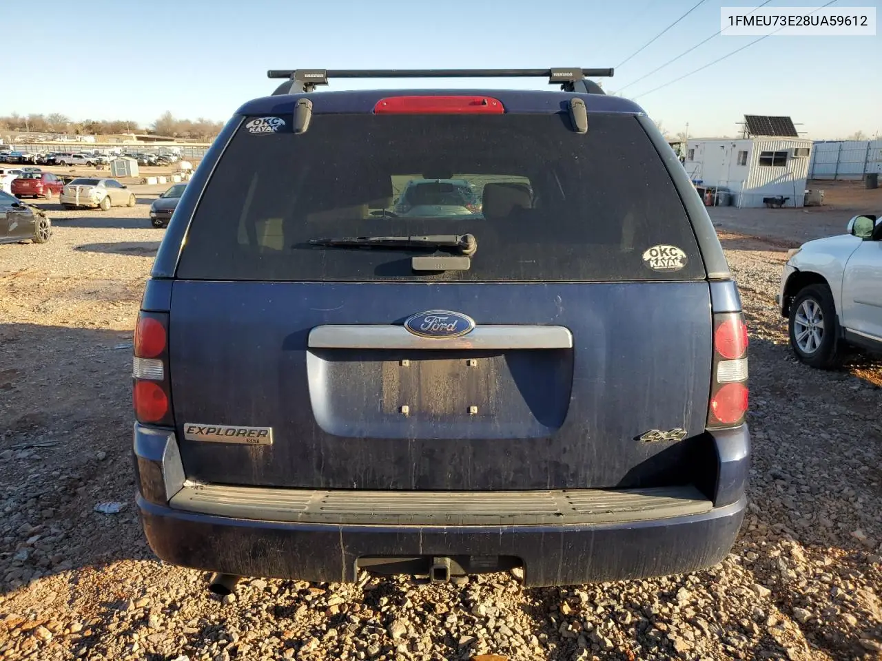 2008 Ford Explorer Xlt VIN: 1FMEU73E28UA59612 Lot: 48139265
