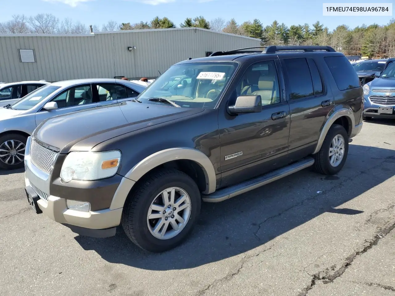 2008 Ford Explorer Eddie Bauer VIN: 1FMEU74E98UA96784 Lot: 51611795