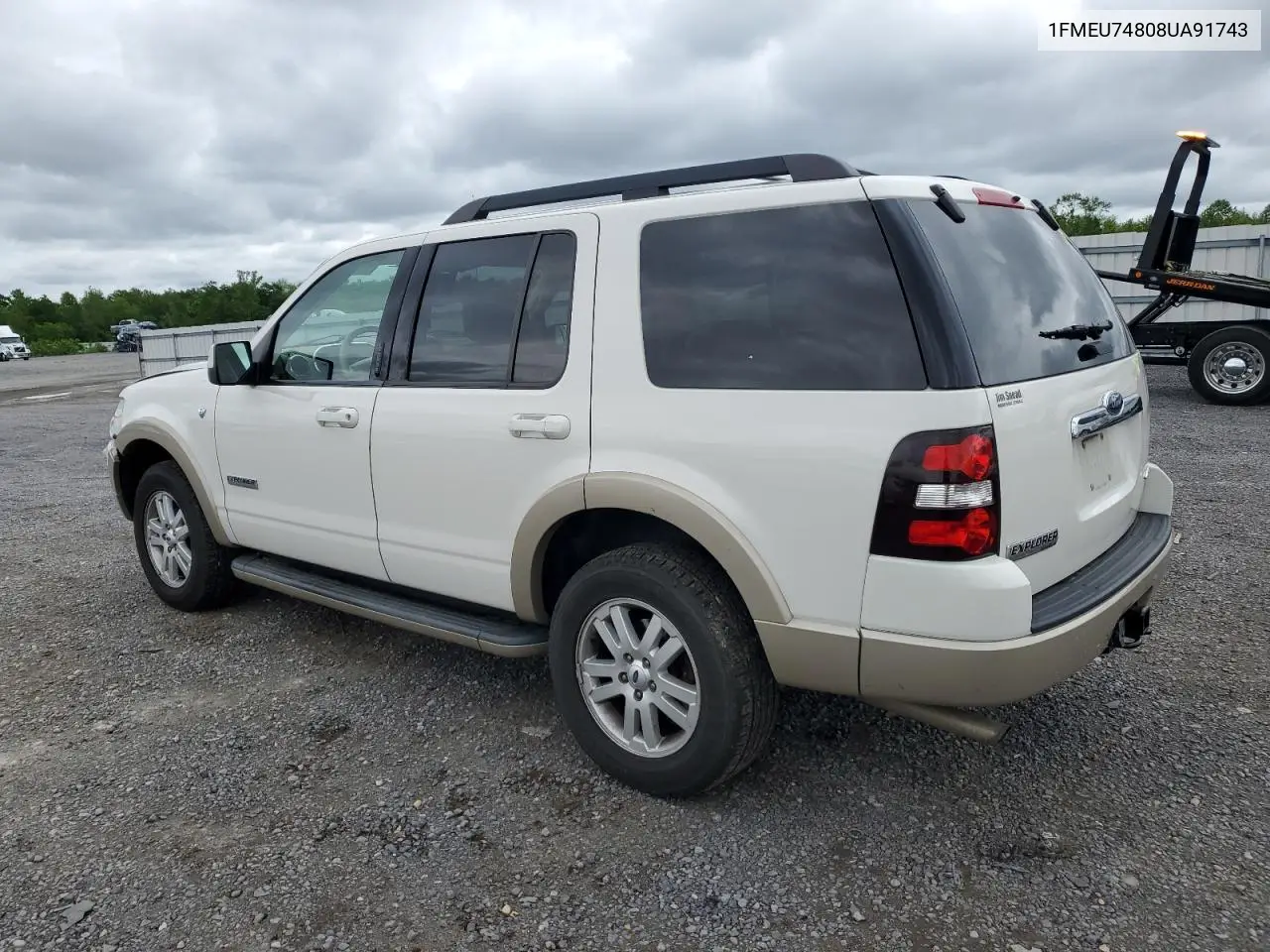 2008 Ford Explorer Eddie Bauer VIN: 1FMEU74808UA91743 Lot: 56076105