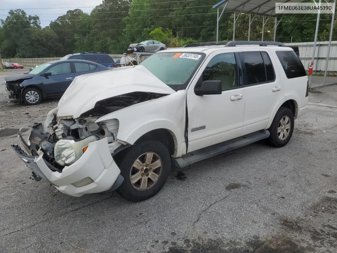 2008 Ford Explorer Xlt VIN: 1FMEU63E38UA45390 Lot: 56331745