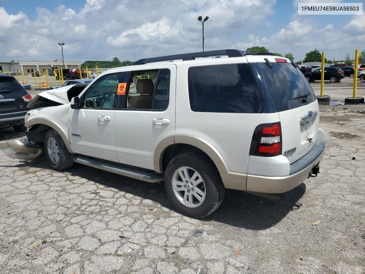 2008 Ford Explorer Eddie Bauer VIN: 1FMEU74E58UA58503 Lot: 56788295