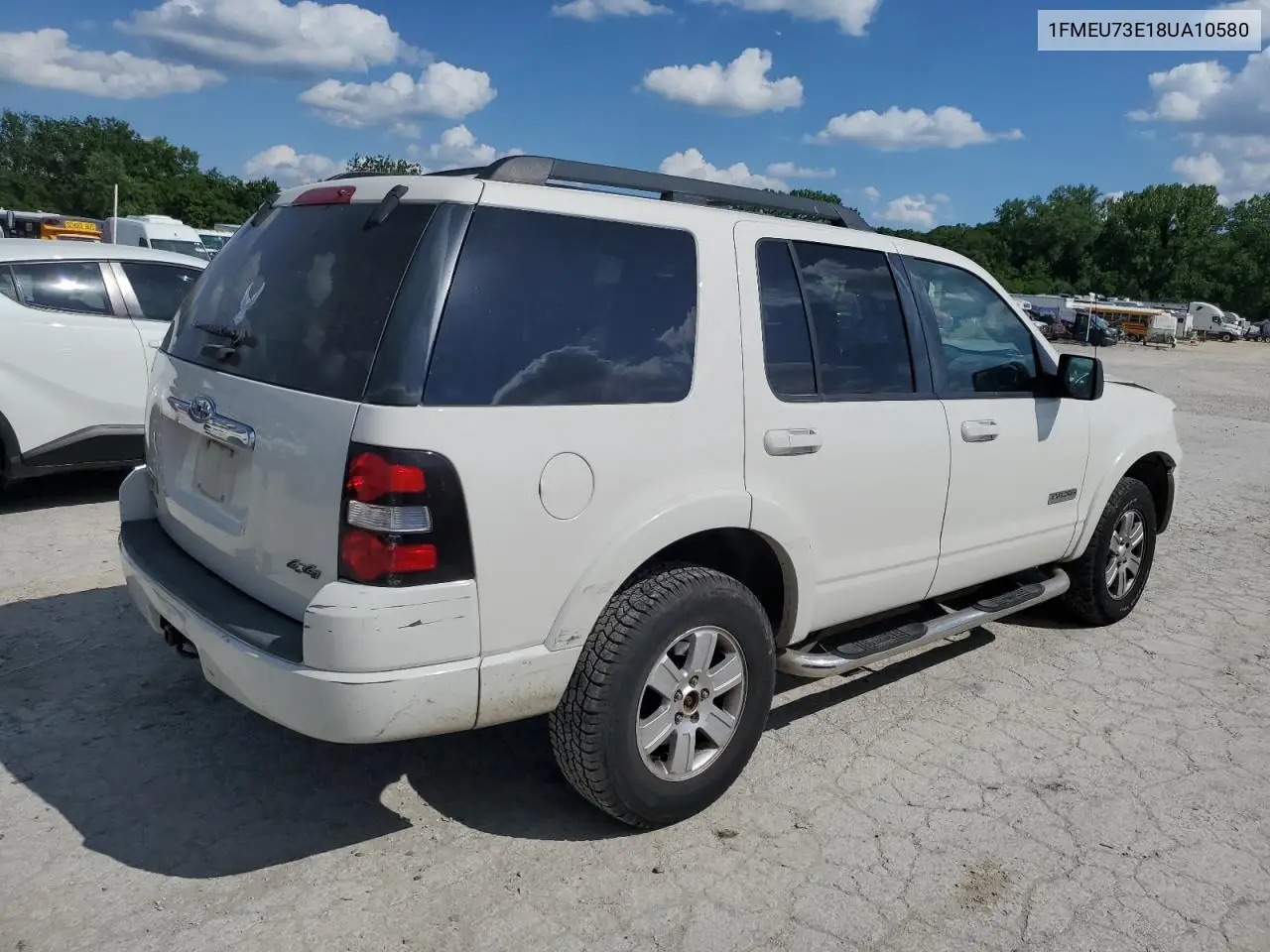 2008 Ford Explorer Xlt VIN: 1FMEU73E18UA10580 Lot: 56948185