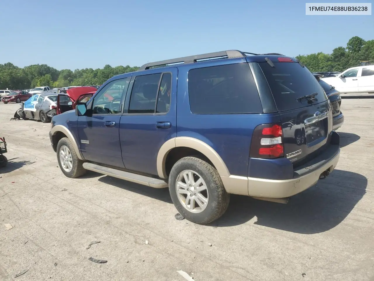 2008 Ford Explorer Eddie Bauer VIN: 1FMEU74E88UB36238 Lot: 61727765