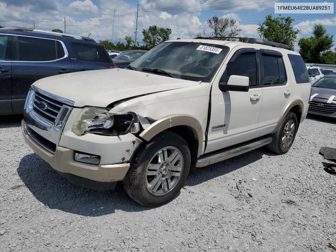 2008 Ford Explorer Eddie Bauer VIN: 1FMEU64E28UA89251 Lot: 61825355