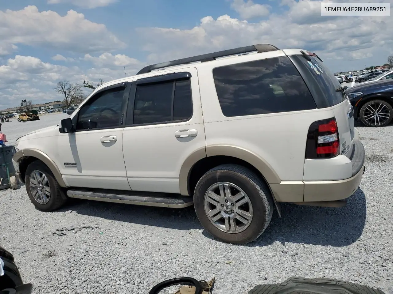 2008 Ford Explorer Eddie Bauer VIN: 1FMEU64E28UA89251 Lot: 61825355