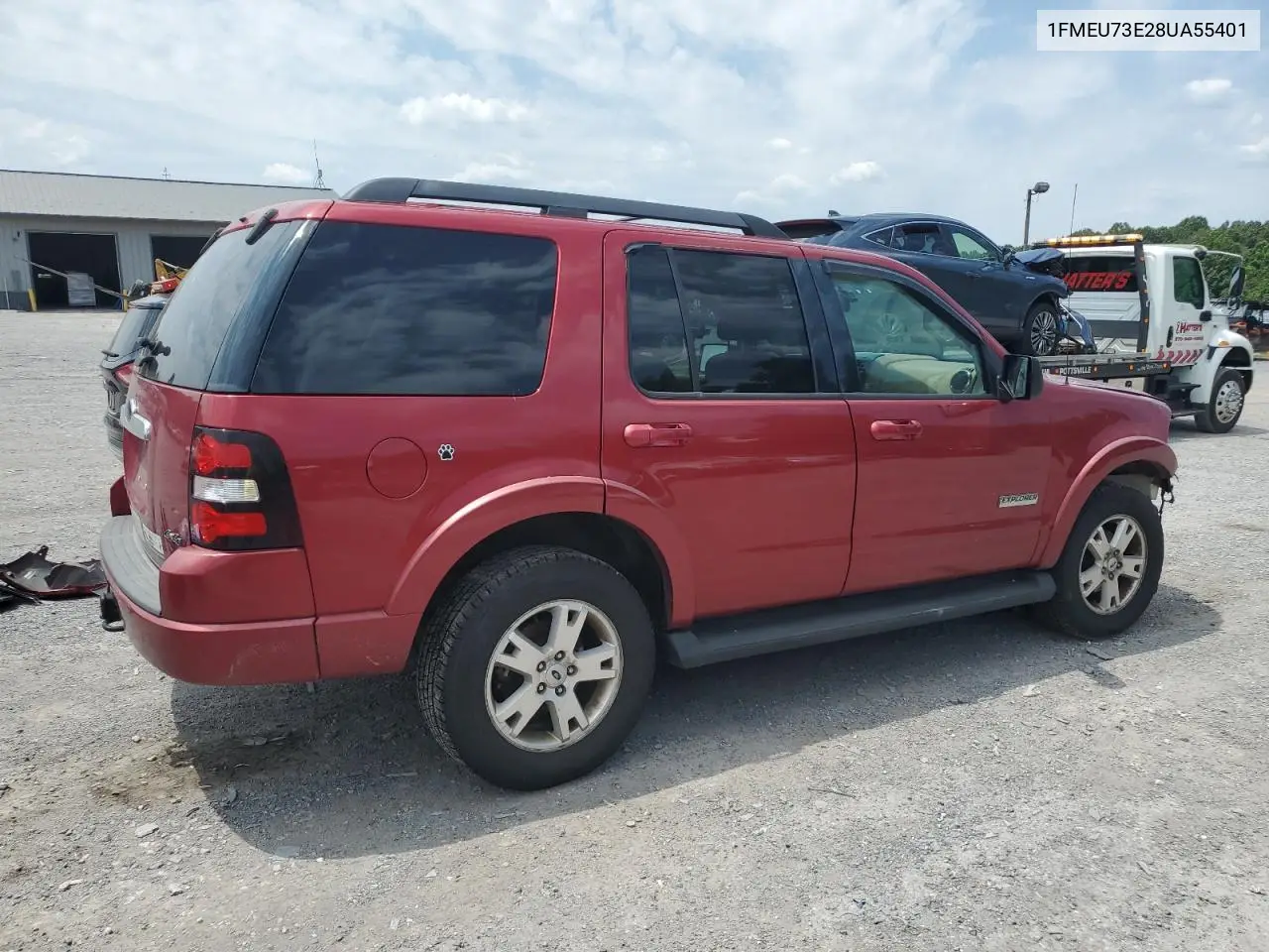 2008 Ford Explorer Xlt VIN: 1FMEU73E28UA55401 Lot: 64831095