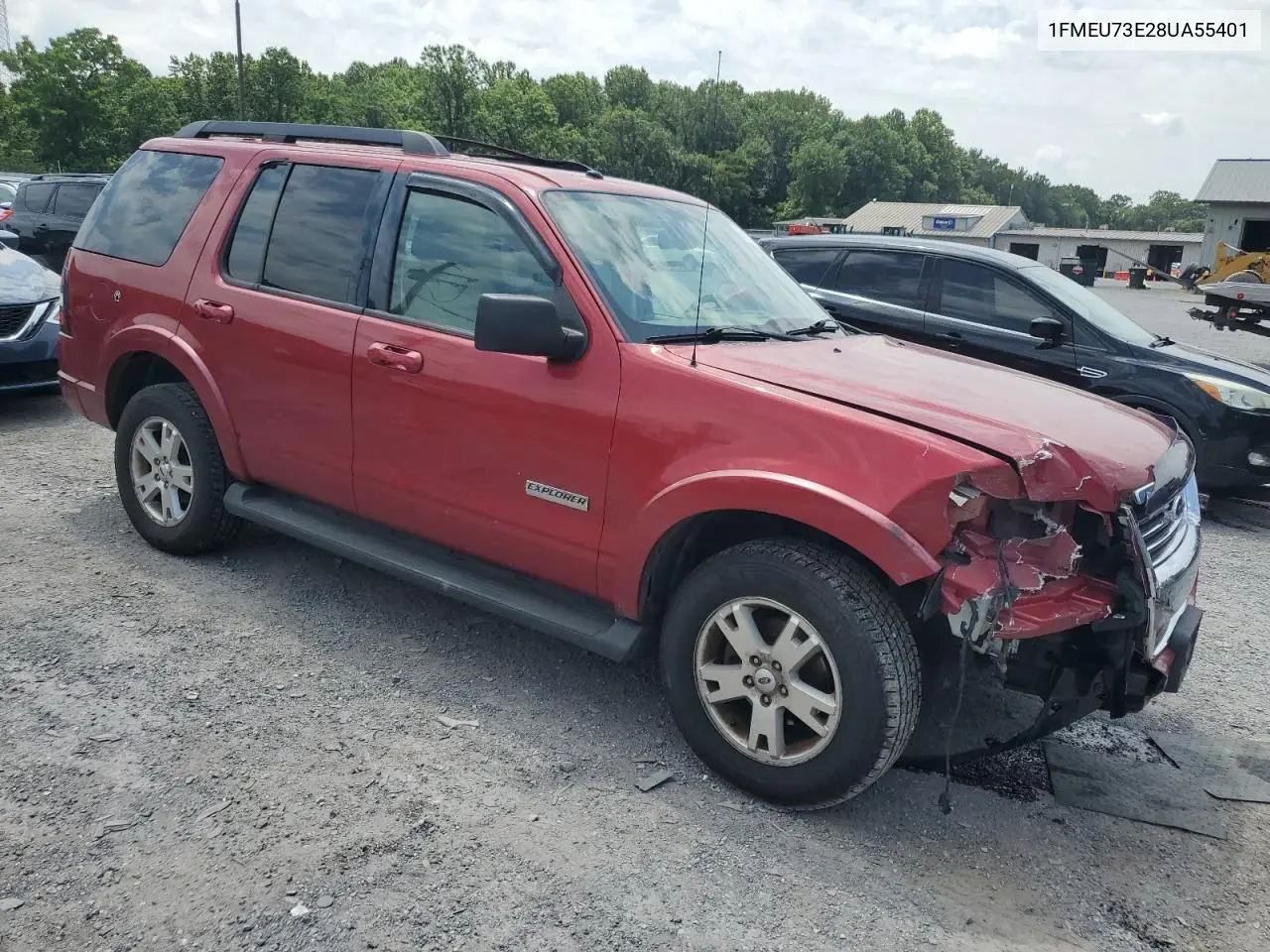 2008 Ford Explorer Xlt VIN: 1FMEU73E28UA55401 Lot: 64831095