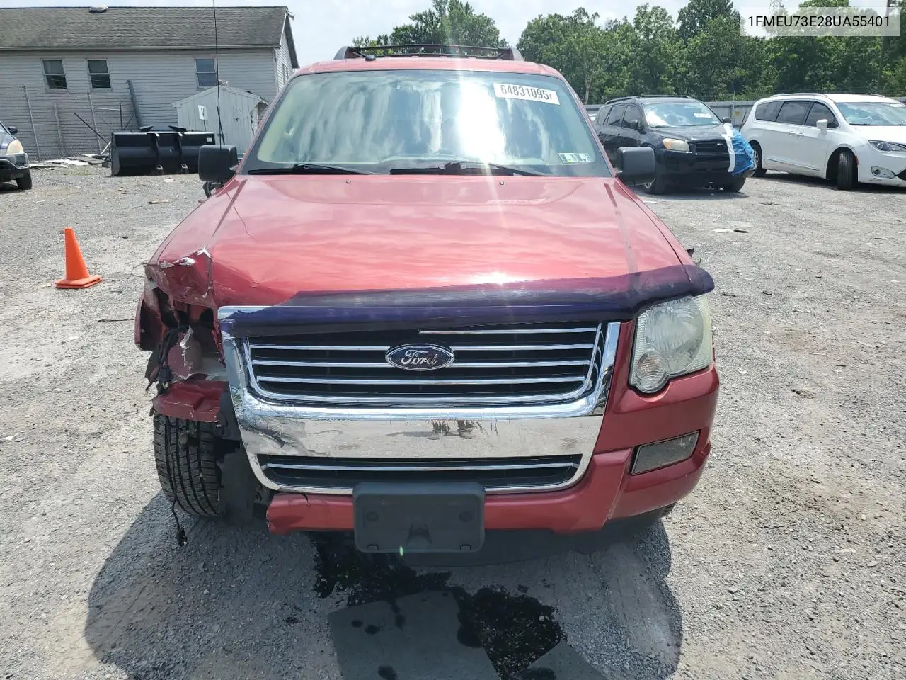 2008 Ford Explorer Xlt VIN: 1FMEU73E28UA55401 Lot: 64831095