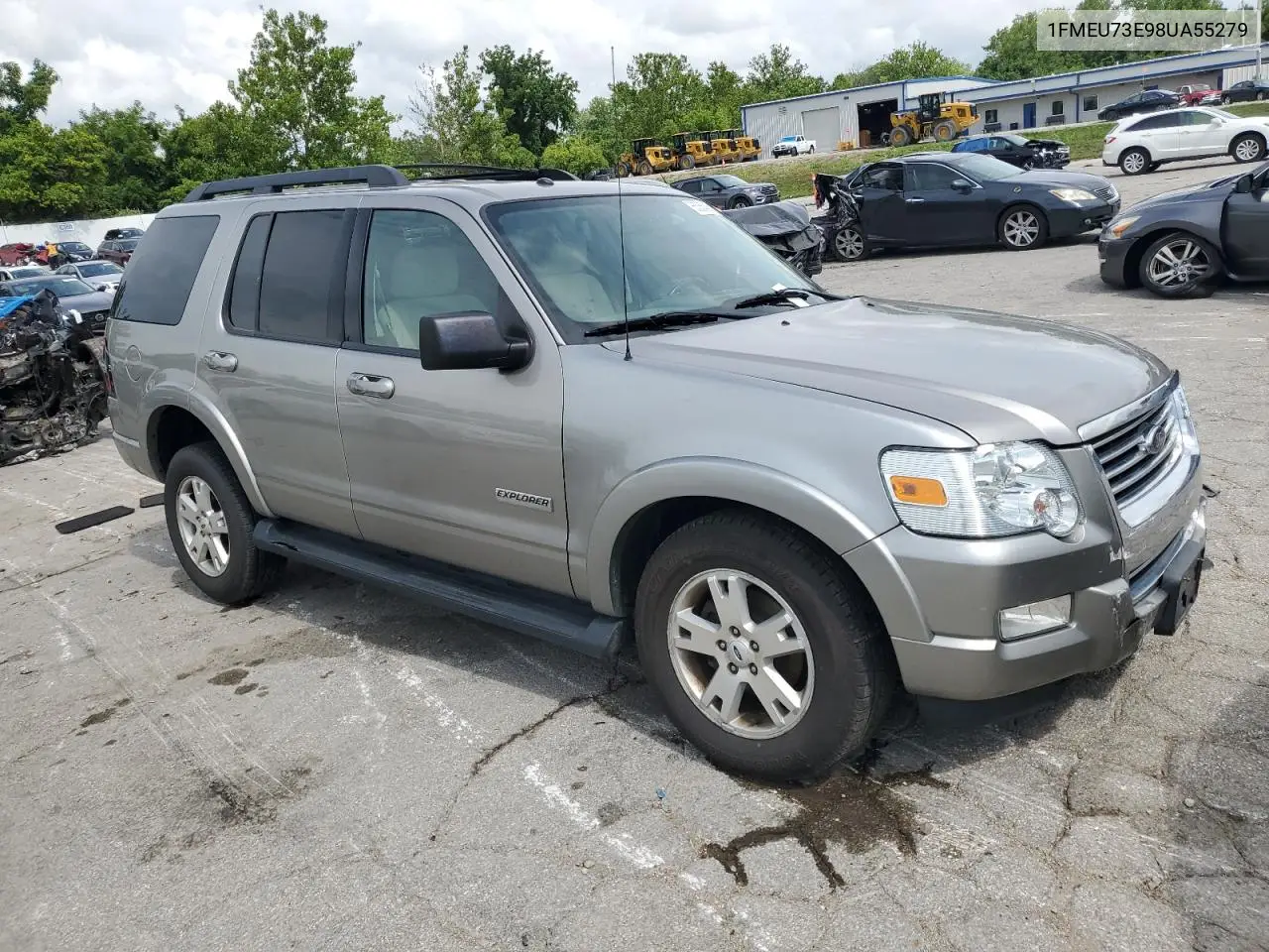 2008 Ford Explorer Xlt VIN: 1FMEU73E98UA55279 Lot: 65356435