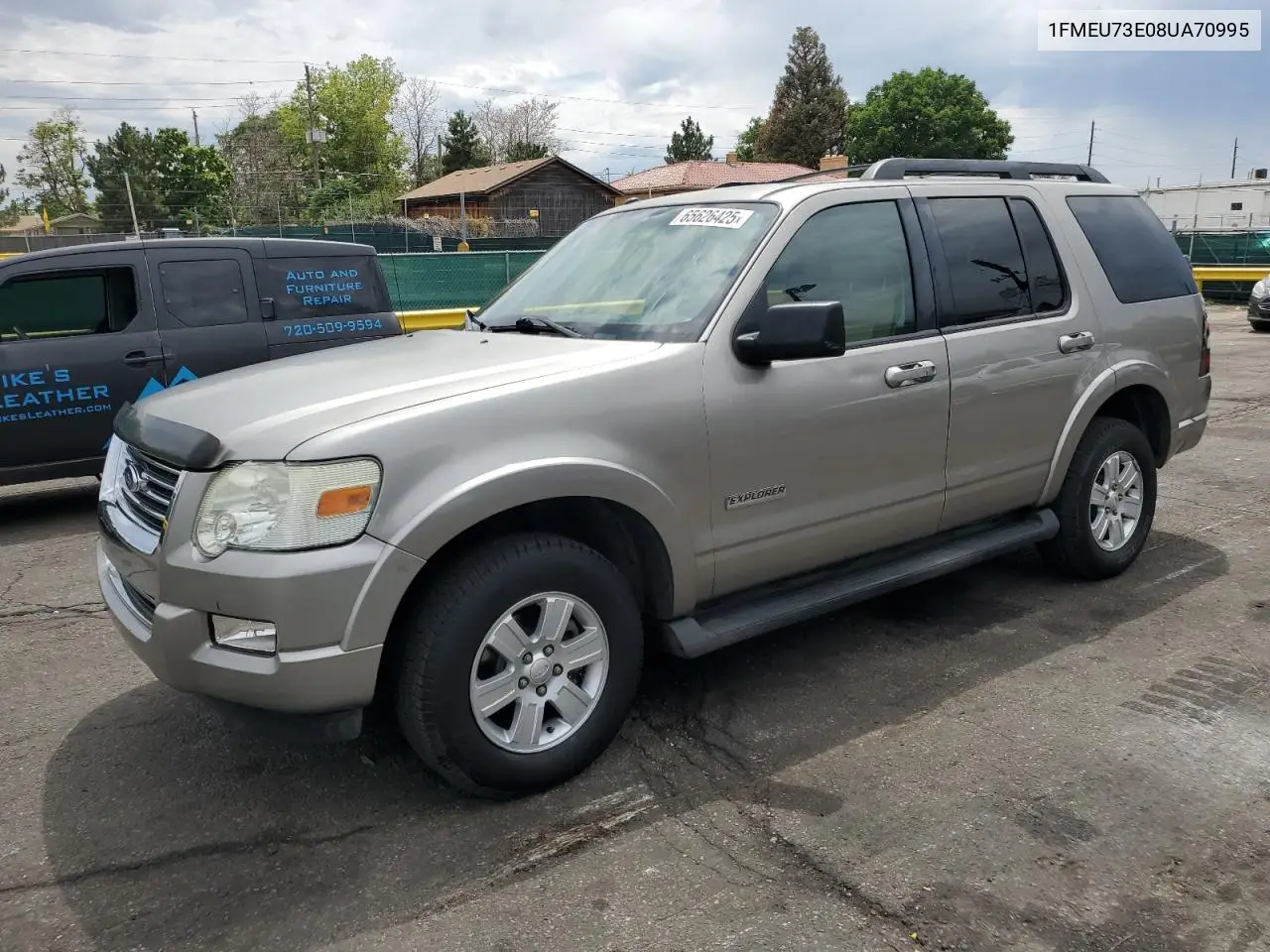 2008 Ford Explorer Xlt VIN: 1FMEU73E08UA70995 Lot: 65626425