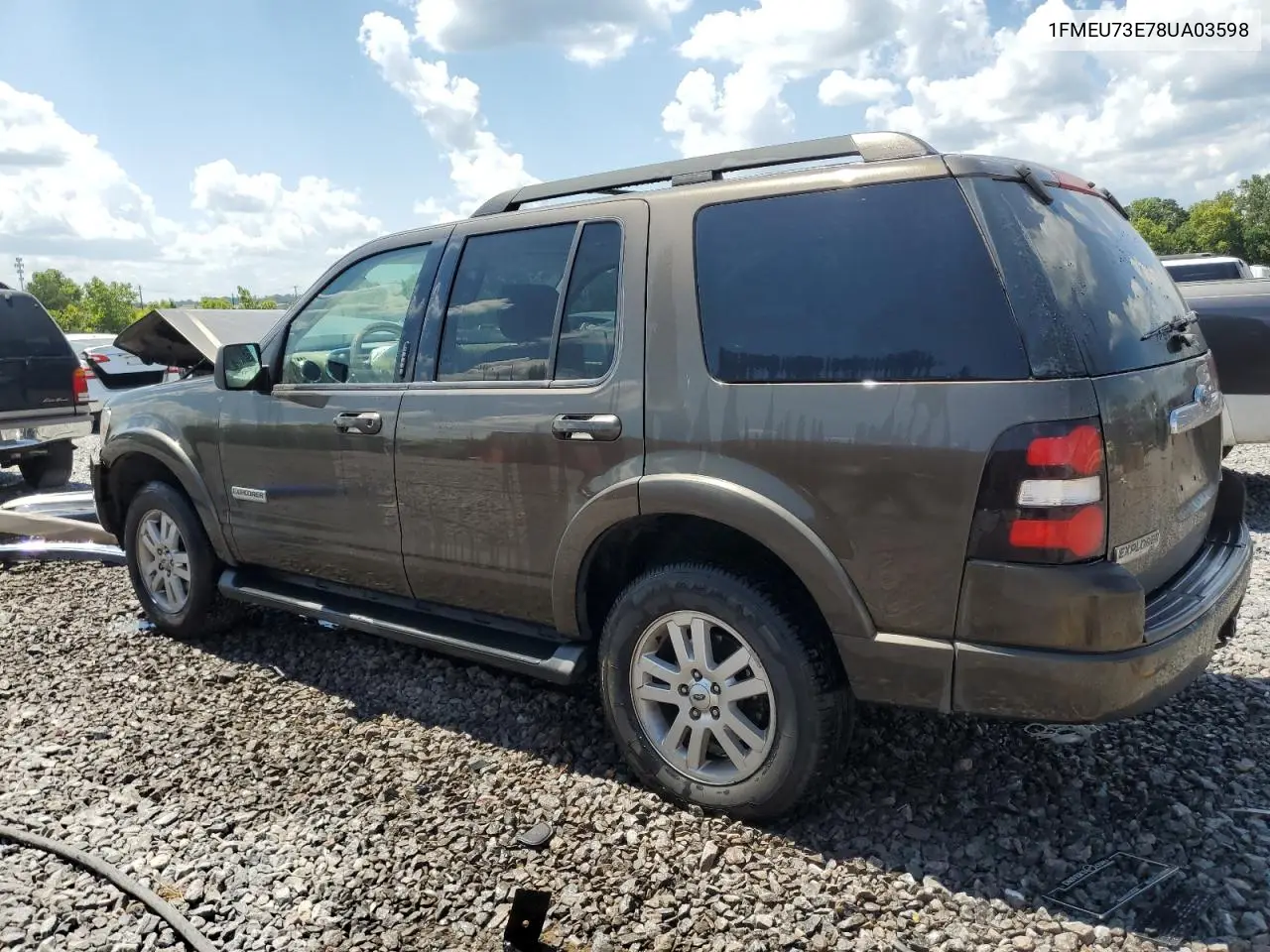 2008 Ford Explorer Xlt VIN: 1FMEU73E78UA03598 Lot: 65691275