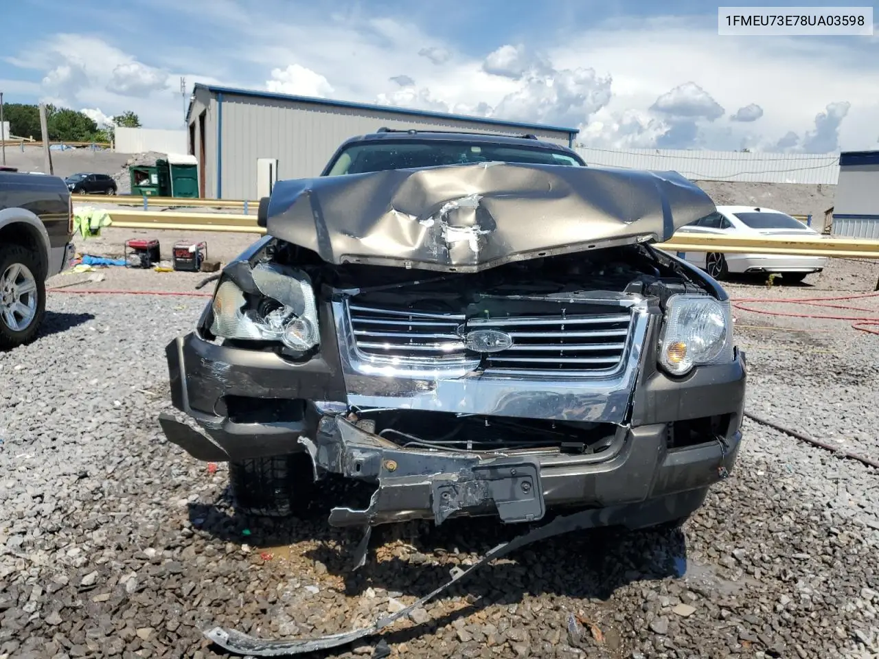 2008 Ford Explorer Xlt VIN: 1FMEU73E78UA03598 Lot: 65691275