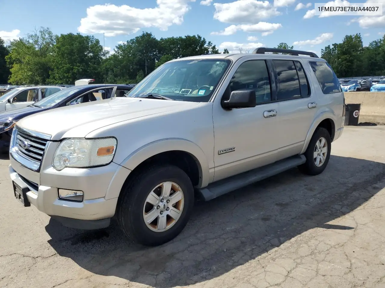 2008 Ford Explorer Xlt VIN: 1FMEU73E78UA44037 Lot: 65852145