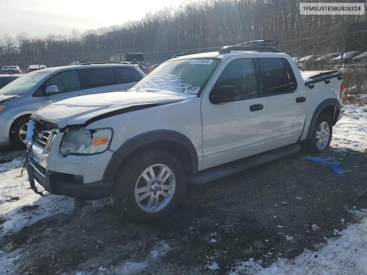2008 Ford Explorer Sport Trac Xlt VIN: 1FMEU51E58UB26324 Lot: 87275854