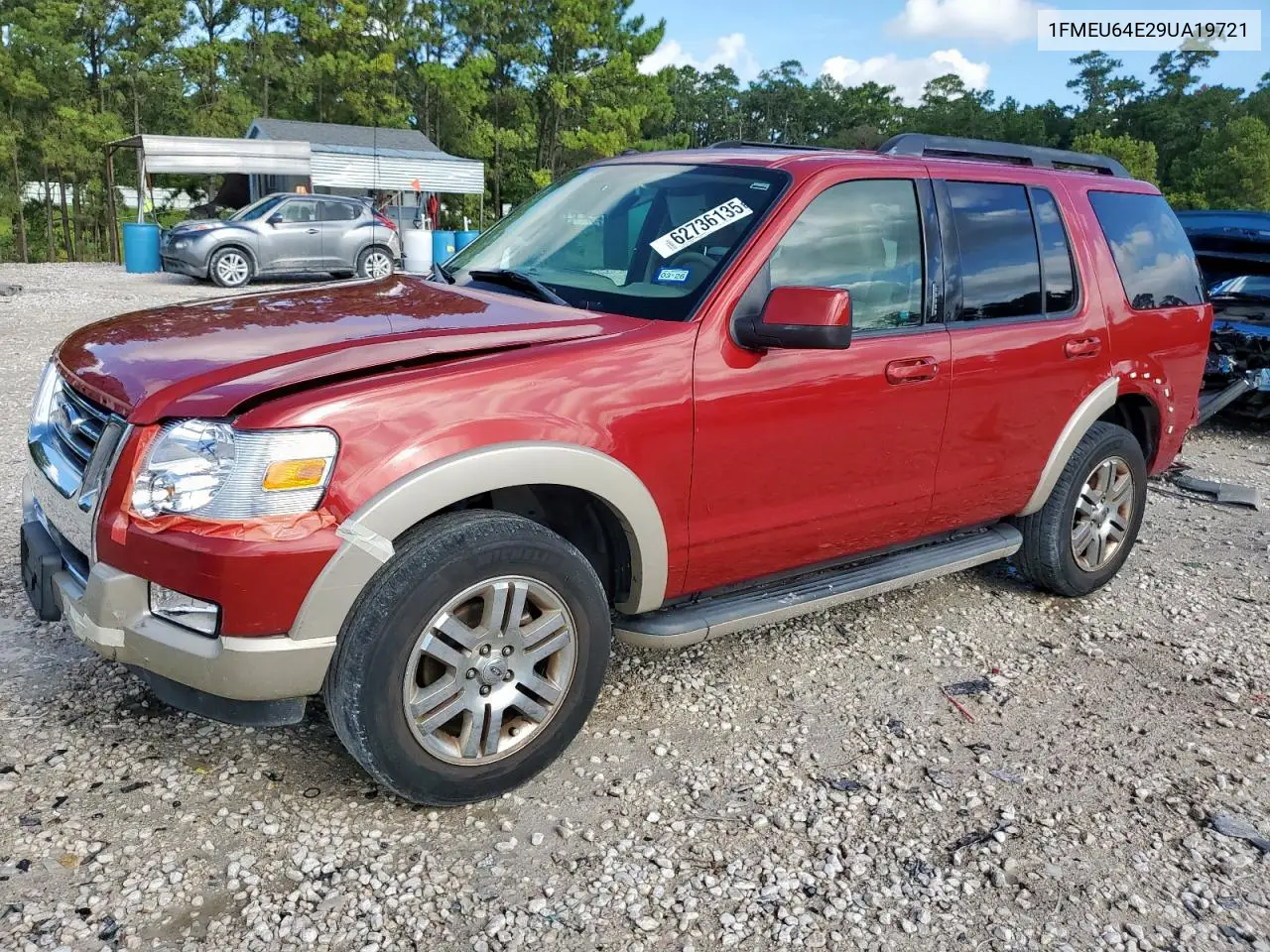 2009 Ford Explorer Eddie Bauer VIN: 1FMEU64E29UA19721 Lot: 62736135