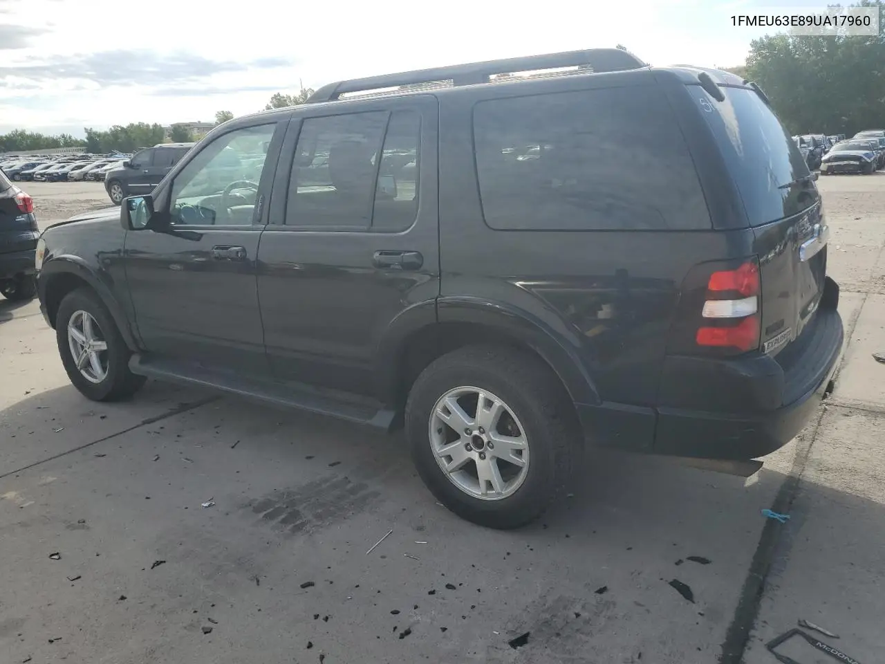 2009 Ford Explorer Xlt VIN: 1FMEU63E89UA17960 Lot: 65979265