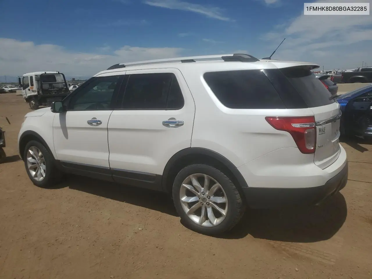 2011 Ford Explorer Xlt VIN: 1FMHK8D80BGA32285 Lot: 56393405