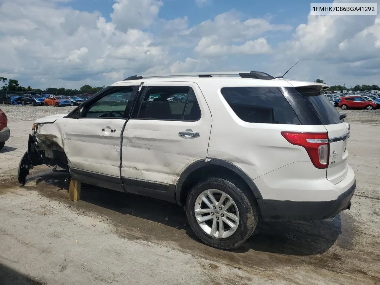 2011 Ford Explorer Xlt VIN: 1FMHK7D86BGA41292 Lot: 61294525