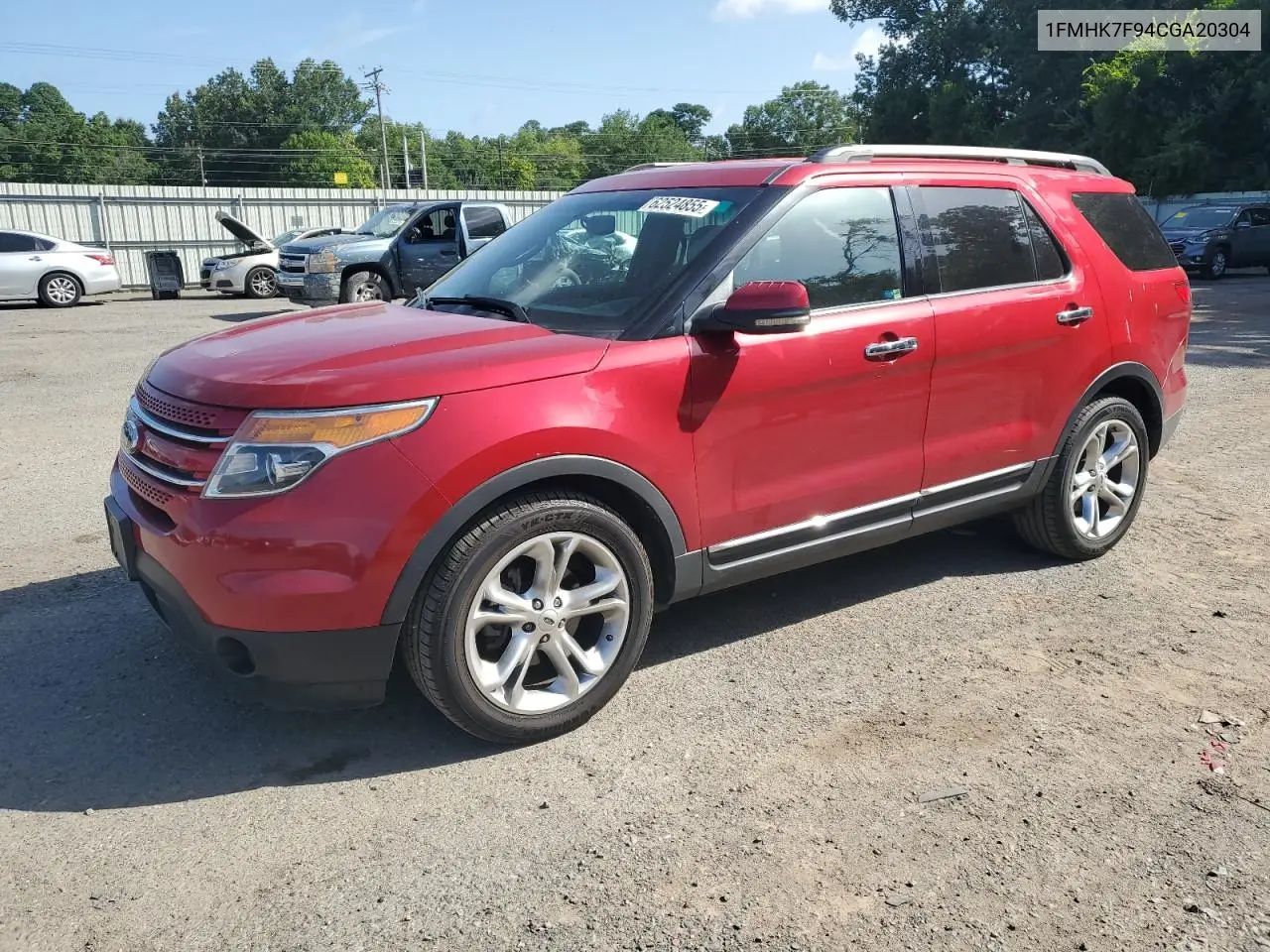 2012 Ford Explorer Limited VIN: 1FMHK7F94CGA20304 Lot: 62524855